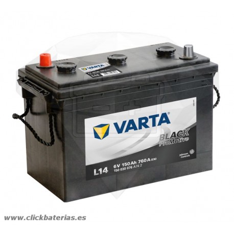 Batería de camión y vehículo industrial Varta Promotive 6v L14 150 Ah