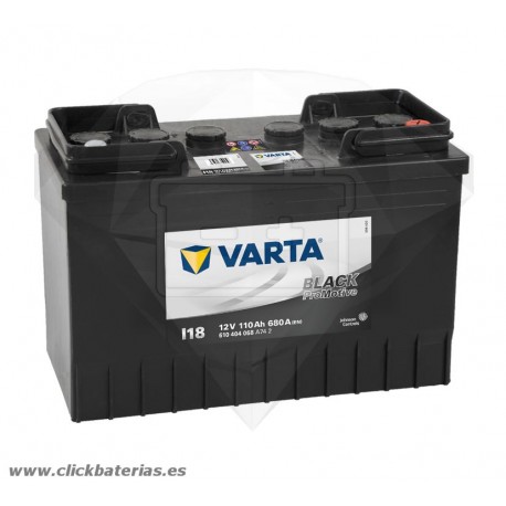 Batería de camión y vehículo industrial Varta Promotive Black I18 110 Ah
