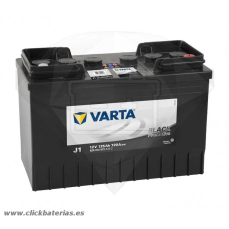 Batería de camión y vehículo industrial Varta Promotive Black J1 125 Ah