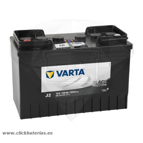 Batería de camión y vehículo industrial Varta Promotive Black J2 125 Ah