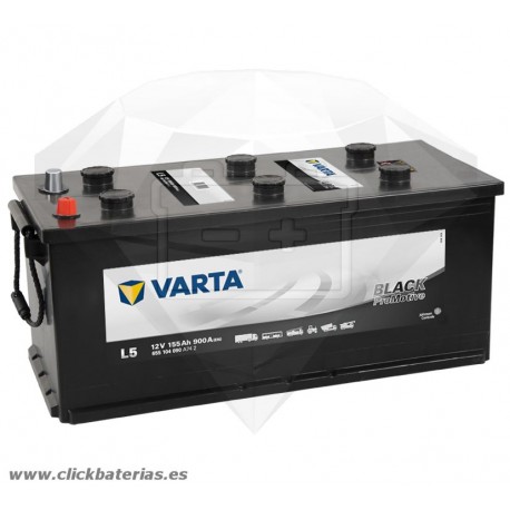 Batería de camión y vehículo industrial Varta Promotive Black L5 155 Ah