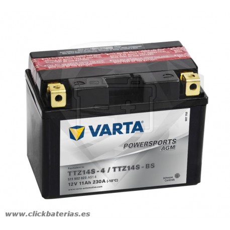 Bateria Varta Powersports AGM 51102 - TTZ14S-BS