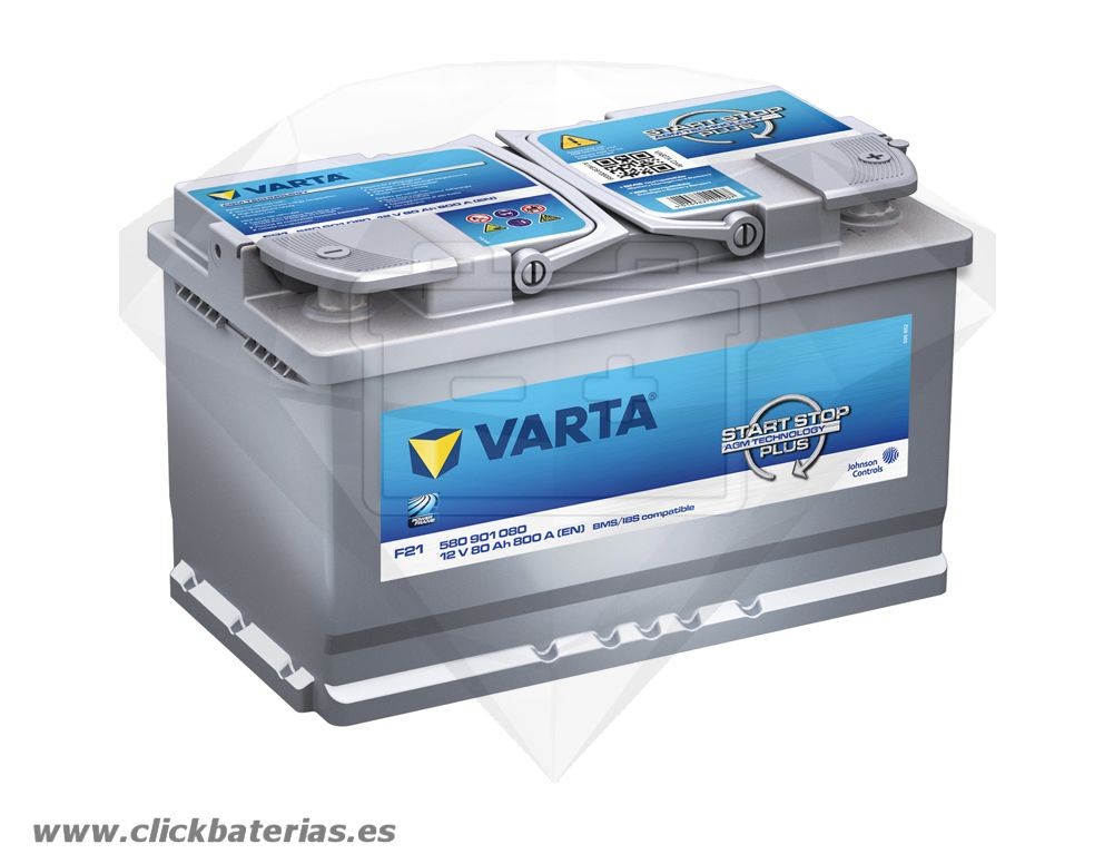 Batería Varta F21 - AGM - 12V - 80Ah - 800A