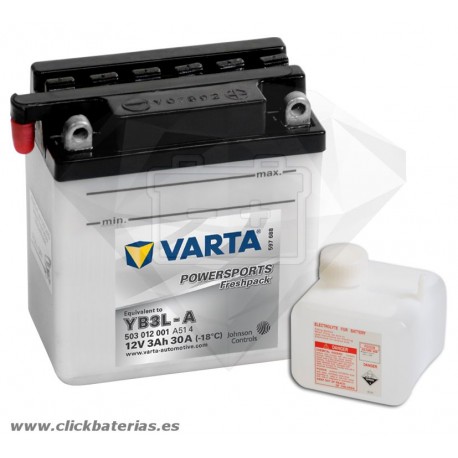 Batería de moto Varta Powersports 50312 YB3L-A