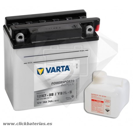 Bateria Varta Powersports  50712 - 12N7-3B / YB7L-B