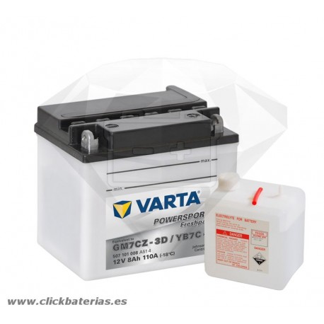 Batería de moto Varta Powersports507101 GM7CZ-3D / YB7C-A