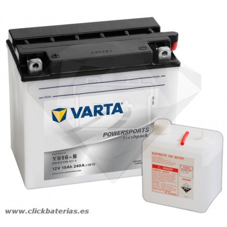 Batería de moto Varta Powersports 51912 YB16-B