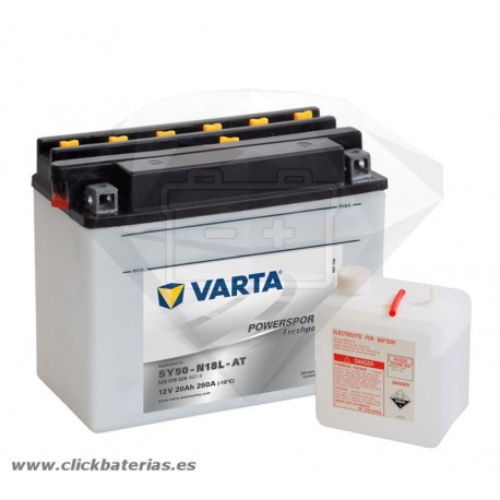 Batería de moto Varta Powersports 52016 SY50-N18L-AT